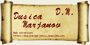 Dušica Marjanov vizit kartica